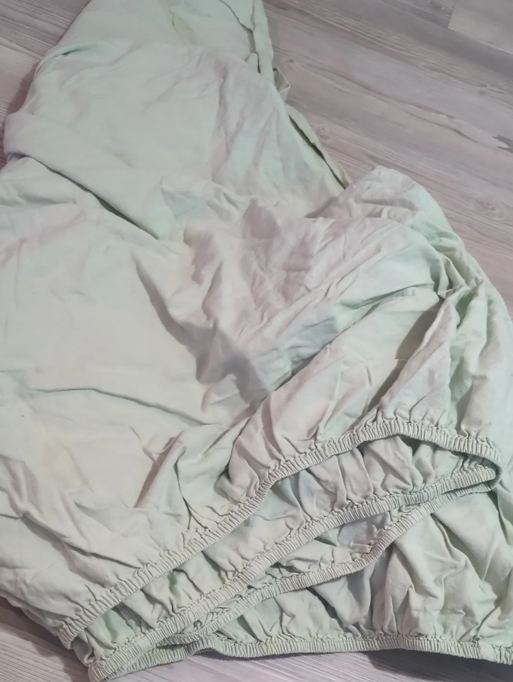 Simple Opulence King Linen Blend Sheet Set Flat & Fitted Sage Green 55% Linen